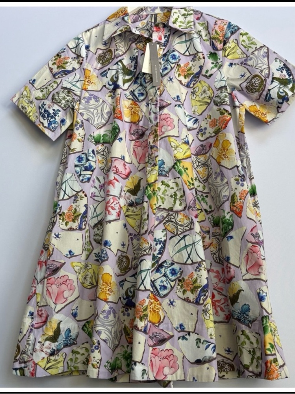 NWT Anthropologie The Pollie Short-Sleeve Swing Tunic Mini Dress M - Picture 10 of 15